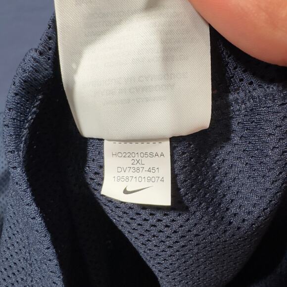 Men's Size 2XL Nike Court Advantage Blue Tennis Jacket DV7387 - Picture 7 of 9